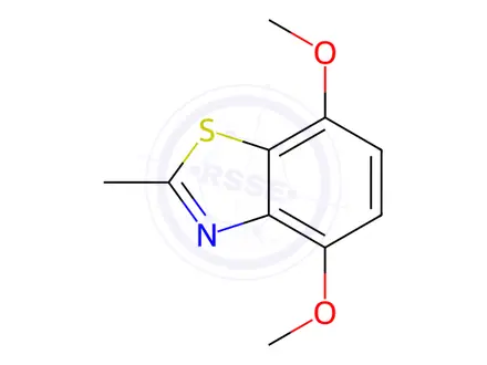 Chemical structure of Benzothiazole, 4,7-dimethoxy-2-methyl-(9CI)
