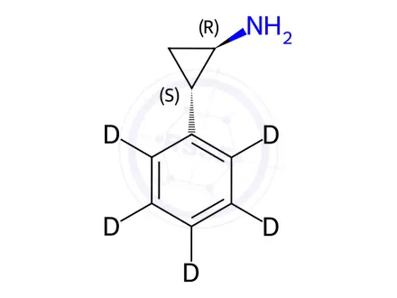 Chemical structure of (+)-Tranylcypromine-d5 Hydrochloride