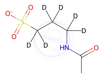 Chemical structure of Acamprosate-d12 Calcium