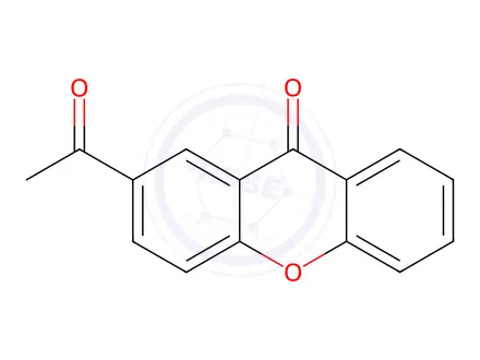 Chemical structure of 2-ACETYLXANTHEN-9-ONE