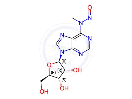 Chemical structure of Adenosine Impurity 122 (N-Nitroso Adenosine Impurity 15)