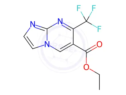 Chemical structure of Ethyl 7-(trifluoromethyl)imidazo[1,2-a]pyrimidine-6-carboxylate