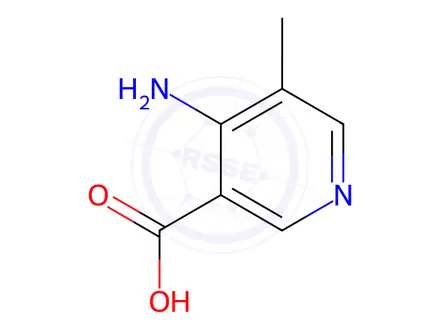 Chemical structure of 4-Amino-5-methylnicotinic acid
