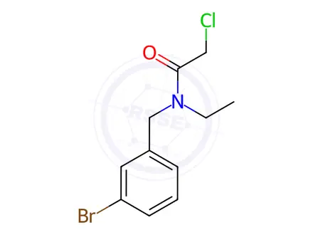 Chemical structure of N-(3-Bromobenzyl)-2-chloro-N-ethylacetamide