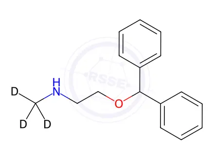 Chemical structure of N-Desmethyl Diphenhydramine-d3 Hydrochloride