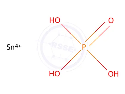 Chemical structure of phosphoric acid, tin(4+) salt