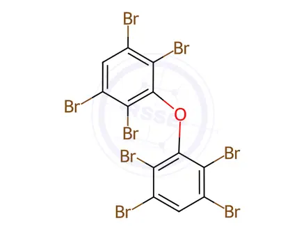 Chemical structure of PBDE 202