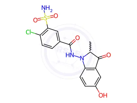 Chemical structure of Indapamide metabolite M2