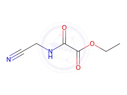 Chemical structure of Acetic acid, [(cyanomethyl)amino]oxo-, ethyl ester (9CI)