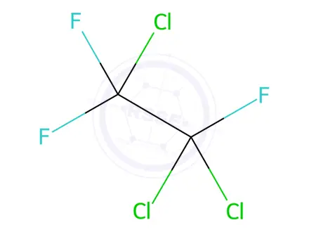 Chemical structure of 1,1,2-Trichlorotrifluoroethane