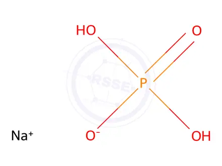 Chemical structure of Sodium Phosphate Monobasic Anhydrous