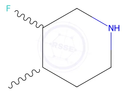 Chemical structure of Piperidine, 3-fluoro-4-methyl-