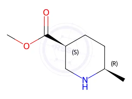 Chemical structure of methyl (3S,6R)-6-methylpiperidine-3-carboxylate