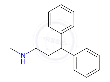 Chemical structure of Phenylephrine Hydrochloride Impurity 43 Monomer (N-Methyl-3,3-diphenylpropylamine)