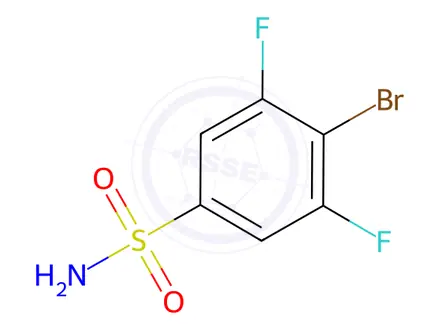 Chemical structure of 4-Bromo-3.5-difluorobenzenesulfonamide