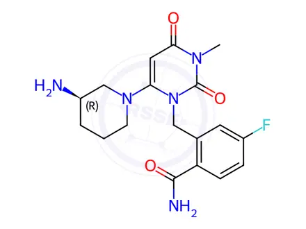 Chemical structure of Trelagliptin Impurity R