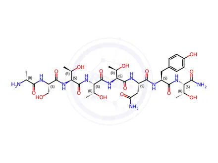 Chemical structure of DAPTA