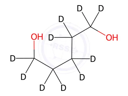 Chemical structure of 1,5-Pentane-d10-diol