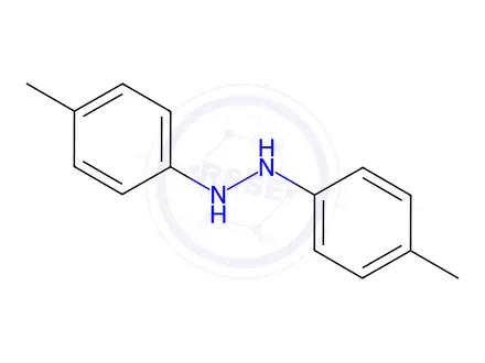 Chemical structure of Hydrazine,1,2-bis(4-methylphenyl)-