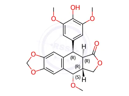 Chemical structure of Etoposide Impurity J