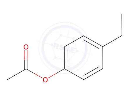 Chemical structure of ACETIC ACID 4-ETHYLPHENYL ESTER