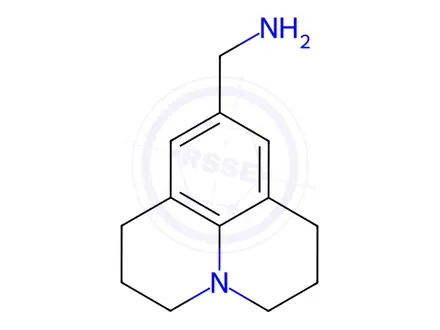 Chemical structure of (2,3,6,7-Tetrahydro-1H,5H-pyrido[3,2,1-ij]quinolin-9-ylmethyl)amine Dihydrochloride