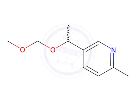 Chemical structure of 5-(1-(Methoxymethoxy)ethyl)-2-methylpyridine