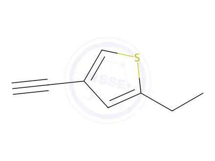 Chemical structure of Thiophene, 2-ethyl-4-ethynyl-(9CI)