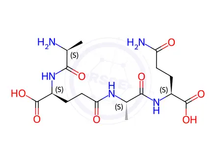 Chemical structure of Alanyl Glutamine Impurity 4