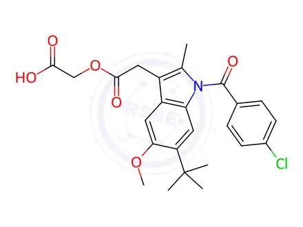 Chemical structure of Acemetacin EP Impurity D