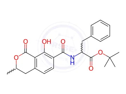 Chemical structure of 3-rac-Ochratoxin B tert-Butyl Ester