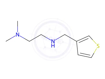 Chemical structure of N1,N1-dimethyl-N2-(thiophen-3-ylmethyl)ethane-1,2-diamine dihydrochloride