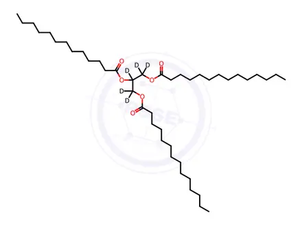 Chemical structure of 14:0-13:0-14:0 TG-d5
