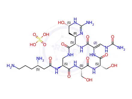 Chemical structure of Viomycin Sulfate (1715000)