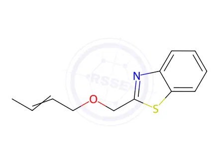 Chemical structure of Benzothiazole, 2-[(2-butenyloxy)methyl]-(9CI)