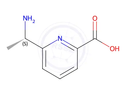 Chemical structure of 6-((1S)-1-AMINOETHYL)PYRIDINE-2-CARBOXYLIC ACID