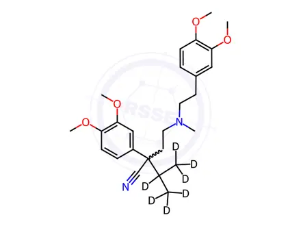 Chemical structure of D 517-d7 Hydrochloride (Verapamil Impurity)