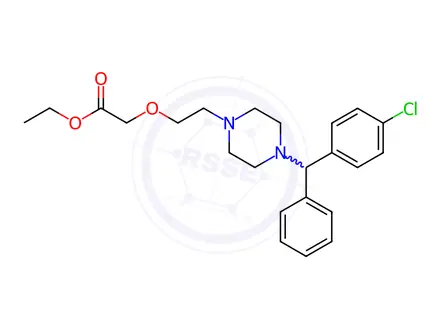 Chemical structure of Cetirizine ethyl impurity 3