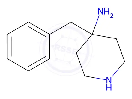 Chemical structure of 4-Benzylpiperidin-4-amine dihydrochloride