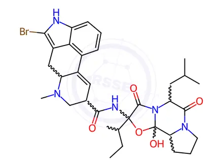 Chemical structure of Bromocriptine Mesilate Impurity 12