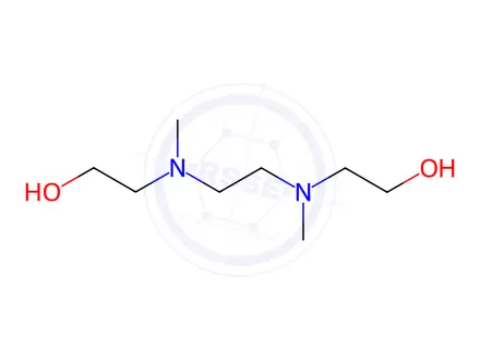 Chemical structure of Ethanol, 2,2'-[1,2-ethanediylbis(methylimino)]bis-