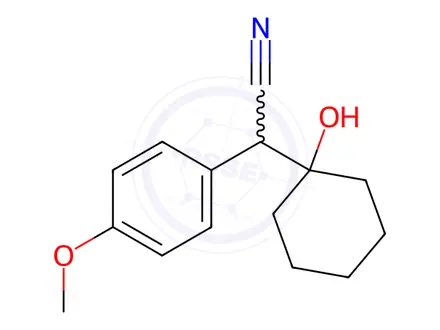 Chemical structure of (Venlafaxine Hydroxy Nitrile Impurity)