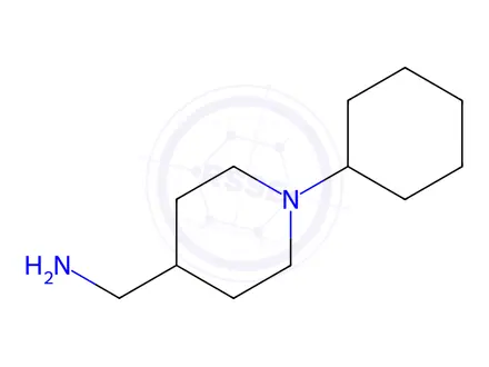 Chemical structure of (1-Cyclohexylpiperidin-4-yl)methanaminedihydrochloride