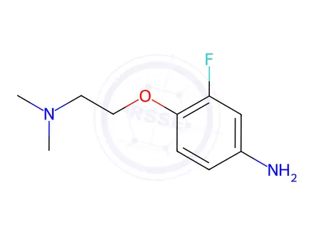 Chemical structure of N-[2-(4-Amino-2-fluorophenoxy)ethyl]-N,N-dimethylamine Dihydrochloride