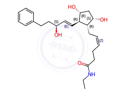 Chemical structure of 2-Nor Bimatoprost