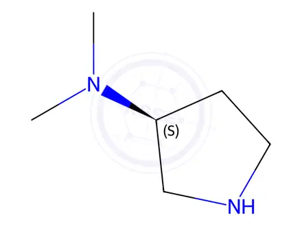Chemical structure of (S)-3-Dimethylaminopyrrolidine Dihydrochloride