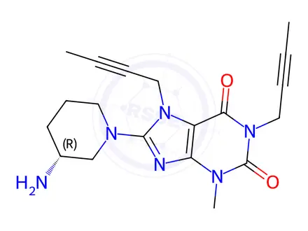 Chemical structure of Linagliptin Impurity 3