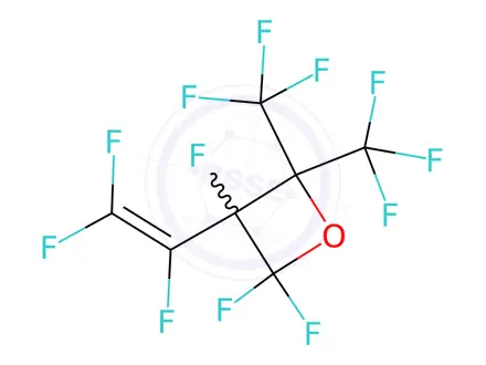 Chemical structure of 2,2-BIS(TRIFLUOROMETHYL)-3-(TRIFLUOROVINYL)TRIFLUOROOXETANE