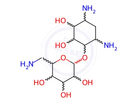 Chemical structure of Kanamycin A Related Compound 1 Triacetate