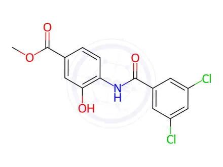 Chemical structure of Tafamidis Impurity 10